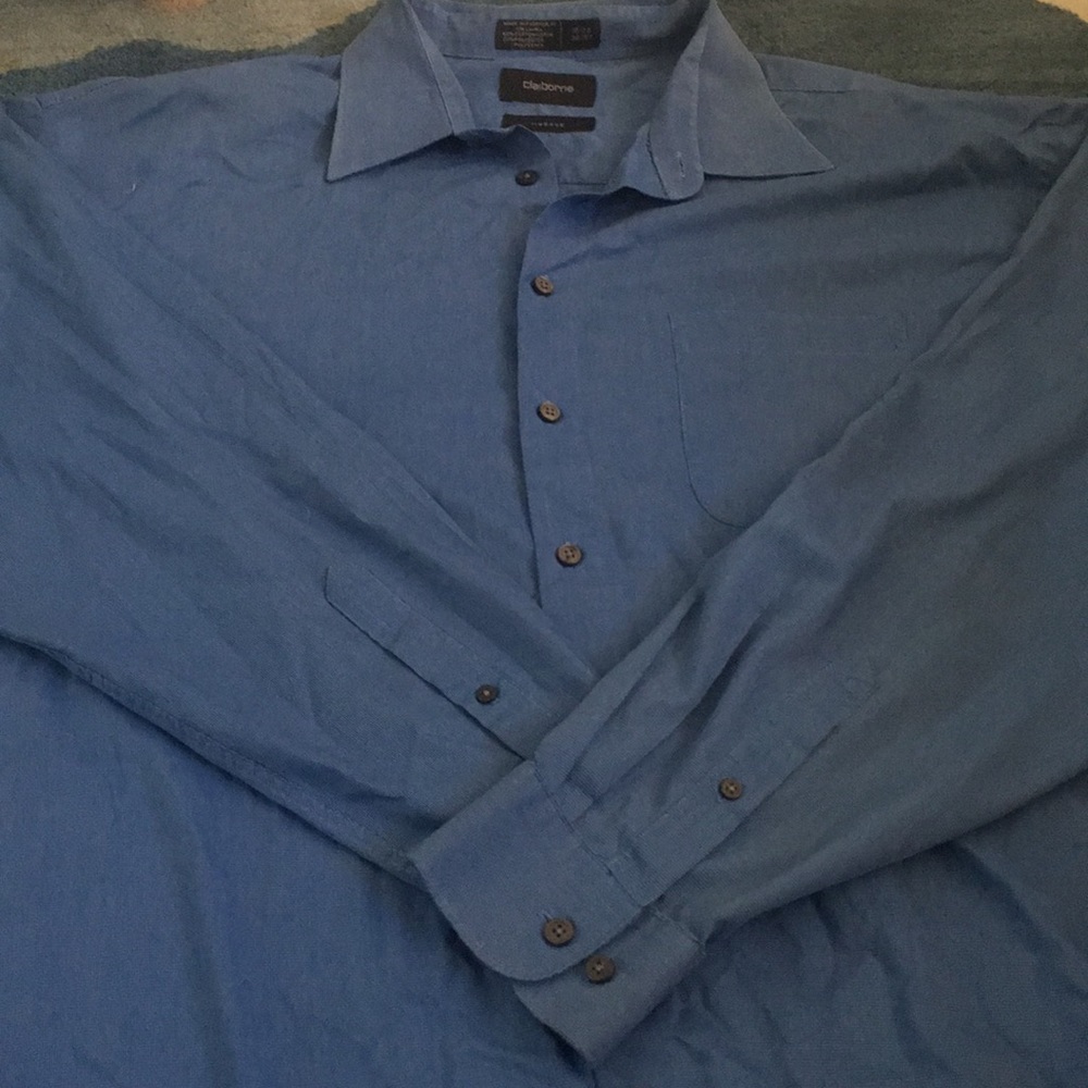 Men’s Claiborne blue button down  size 18 1/2